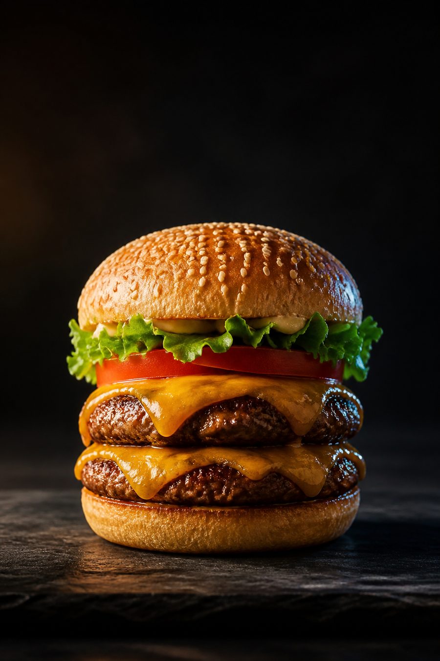 Double patty cheeseburger